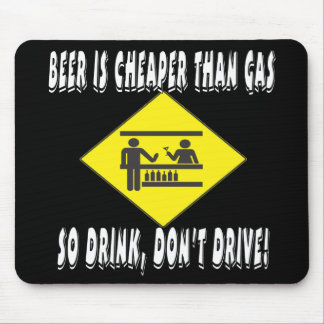 Mousepad A cerveja é mais barata do que o gás
