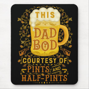 Mousepad A cerveja engraçada gena a caneca antiga cómico 