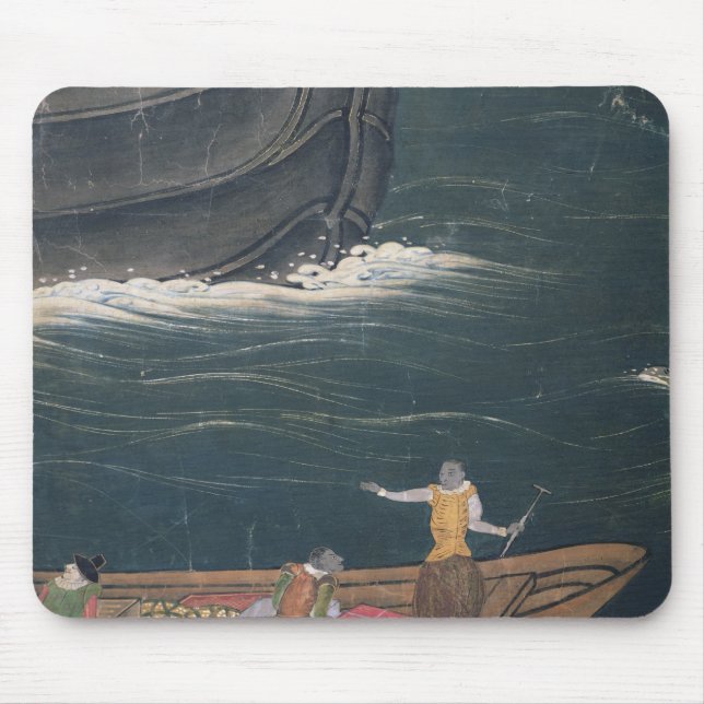 Mousepad A chegada do Japão português, carga pequena (Frente)