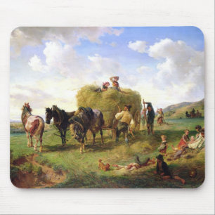 Mousepad A colheita do feno, 1869