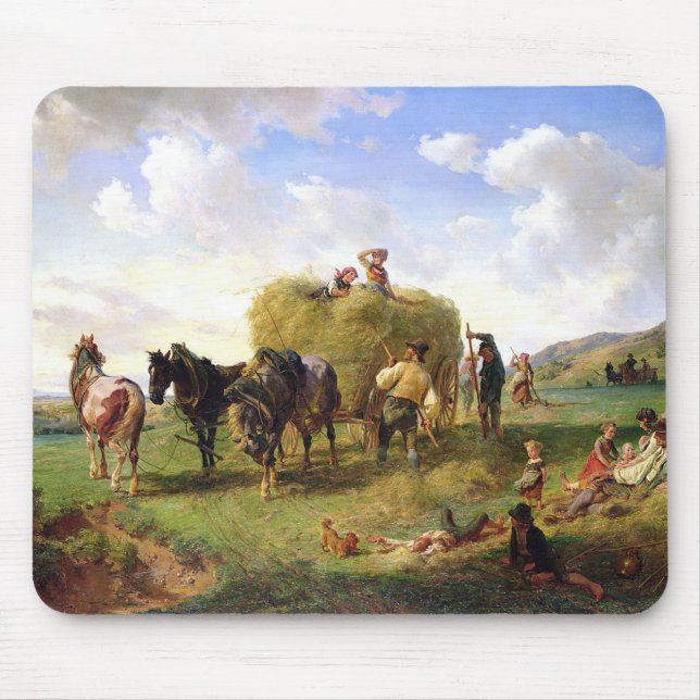 Mousepad A colheita do feno, 1869 (Frente)