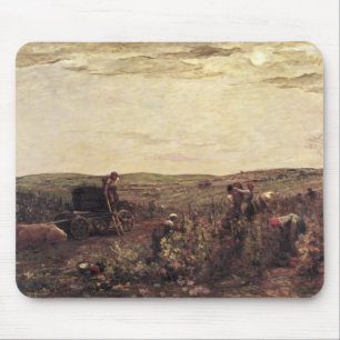 Mousepad A colheita do vinho em Borgonha, 1863