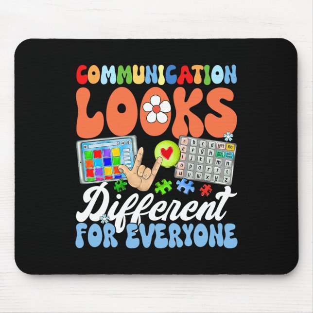Mousepad A Comunicação De Groovy Parece Diferente Para Todo (Frente)