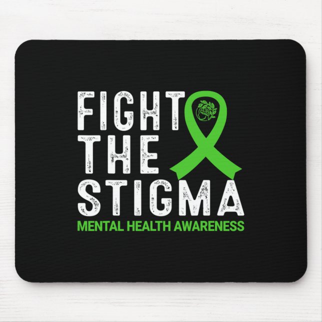 Mousepad A Consciência da Saúde Mental do Estigma (Frente)