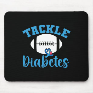 Mousepad A consciência do guerreiro T1D combate a diabetes