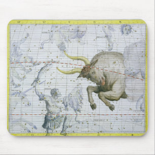Mousepad A constelação de Taurus, chapeia 2 'do atlas Coe