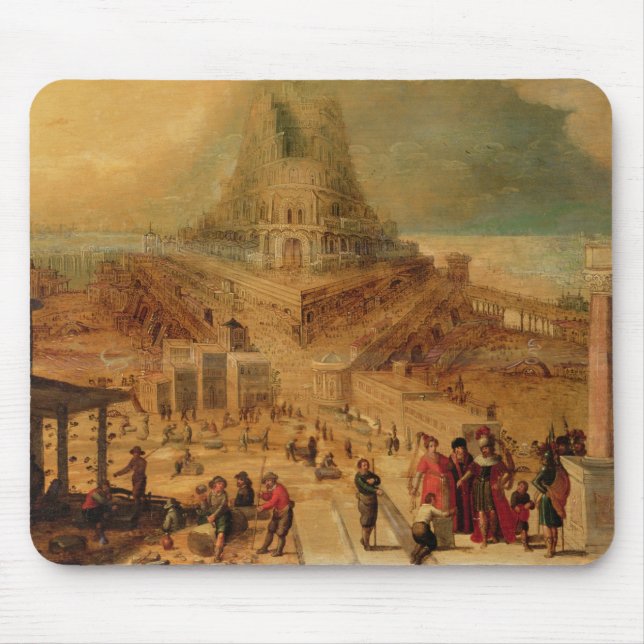 Mousepad A construção da torre de Babel (painel) (Frente)