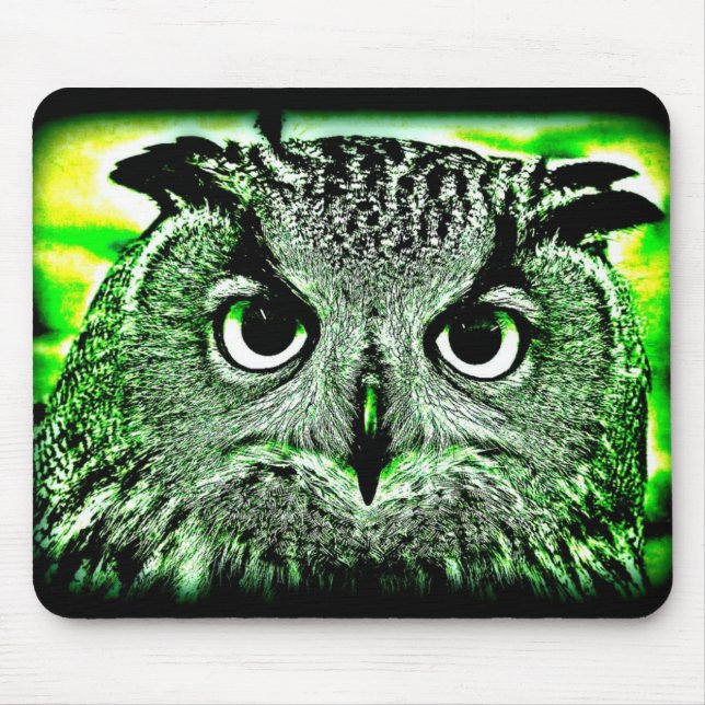 Mousepad A coruja vai verde (Frente)
