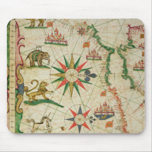 Mousepad A costa africana norte, de um atlas náutico