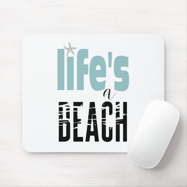 Mousepad A Cota da Vida em Praia (Com mouse)