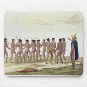 Mousepad A dança de guerra dos insulares de Caroline,