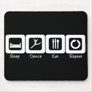 Mousepad A dança do sono come a repetição