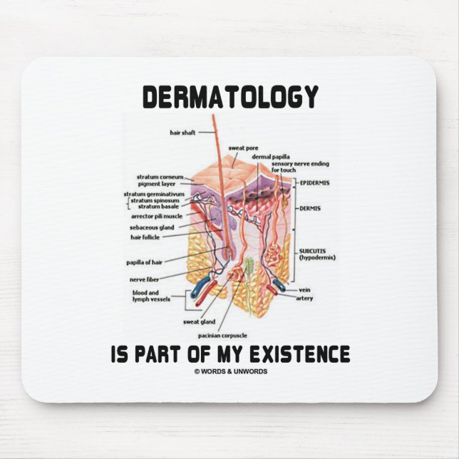 Mousepad A dermatologia é parte de minha existência (as (Frente)