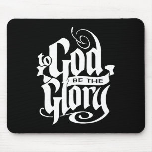 Mousepad A Deus Seja a Glória Jesus Natal Cristão