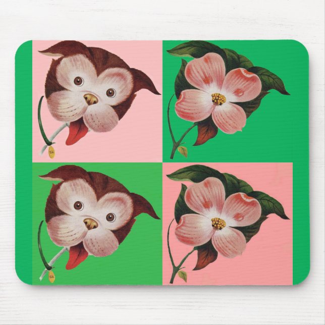 Mousepad a diferença entre o cão e a madeira (Frente)