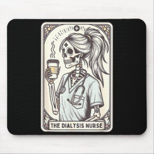 Mousepad A enfermeira de diálise Halloween esqueleto enferm
