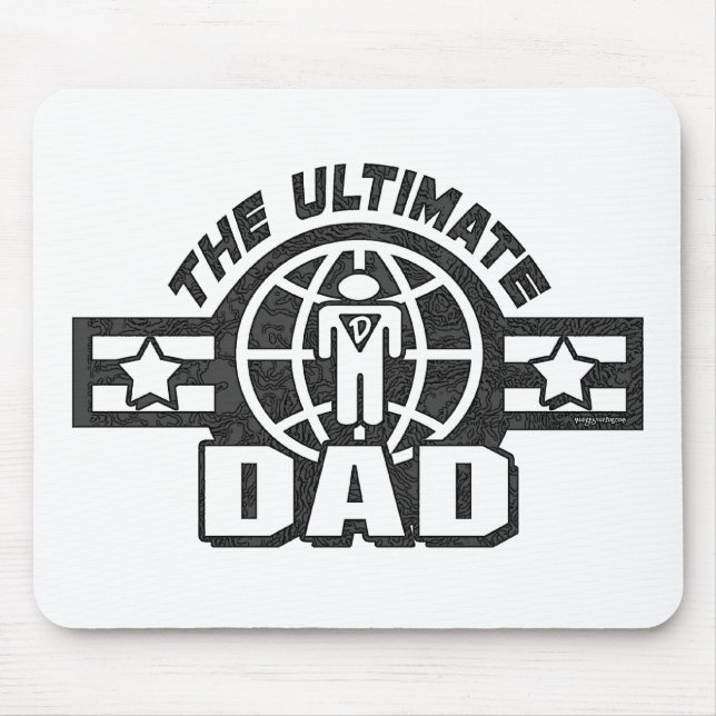 Mousepad A engrenagem final do logotipo do pai (Frente)