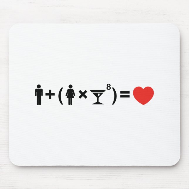 Mousepad A Equação do Amor para as Mulheres (Frente)