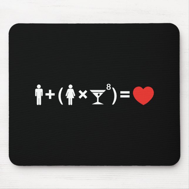 Mousepad A Equação do Amor para as Mulheres (Frente)