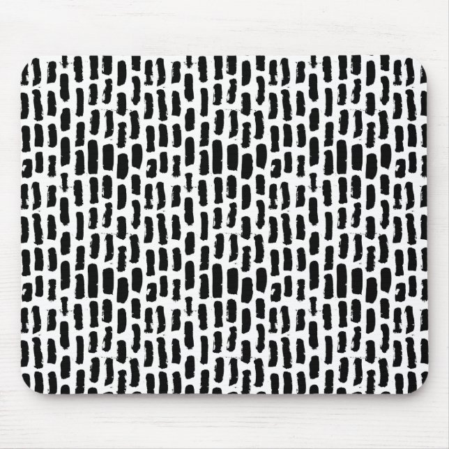 Mousepad A escova preta afaga o teste padrão (Frente)