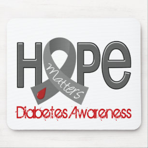Mousepad A esperança importa o diabetes 2