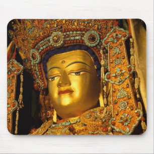 Mousepad A estátua gildada do Buda Jowo, Templo Jokhang,