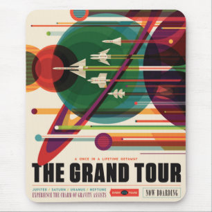 Mousepad A excursão grande - poster de viagens retro
