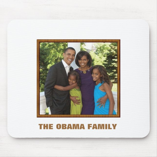 Mousepad A FAMÍLIA de OBAMA - personalizada (Frente)