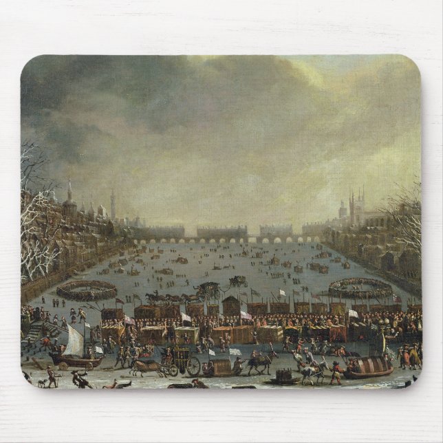 Mousepad A feira de Frost do inverno de 1683-4 no Tham (Frente)