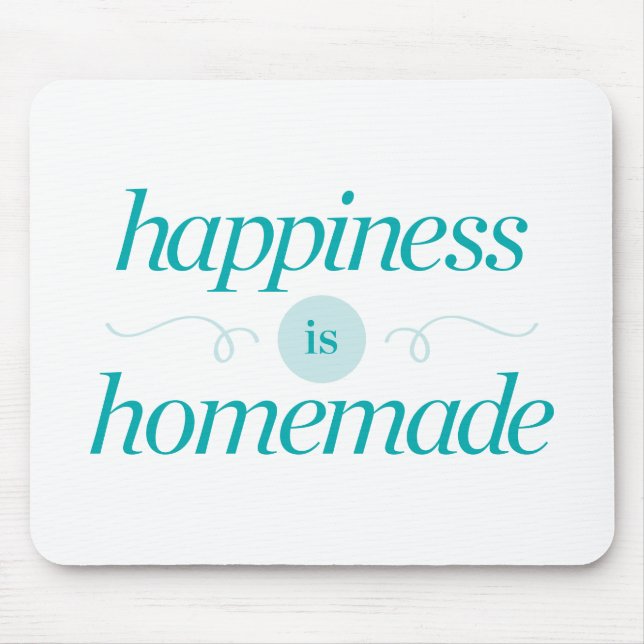Mousepad A felicidade é caseiro (Frente)