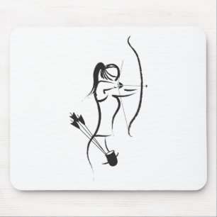 Mousepad A fêmea Recurve o arqueiro