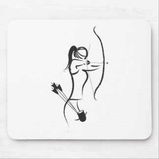 Mousepad A fêmea Recurve o arqueiro