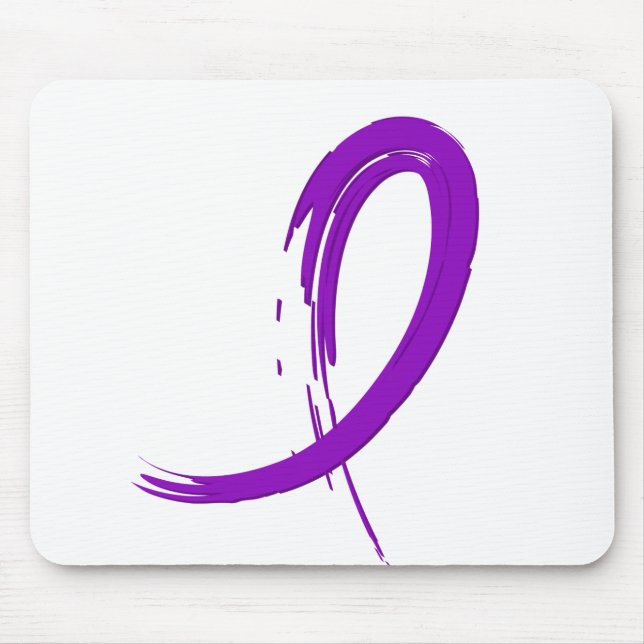 Mousepad A fita roxa A4 do câncer de pâncreas (Frente)