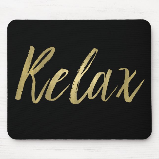 Mousepad A folha Dourado relaxa (Frente)