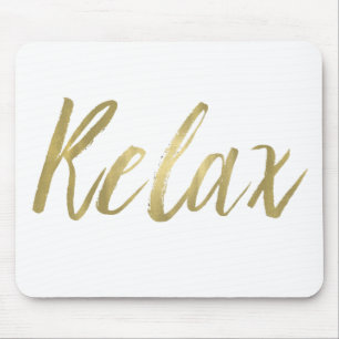 Mousepad A folha Dourado relaxa