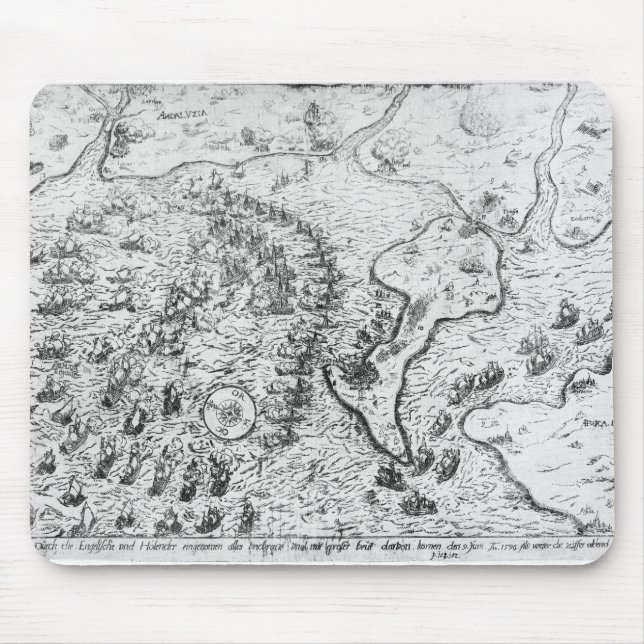 Mousepad A força inglesa e holandesa que enfrenta a frota (Frente)