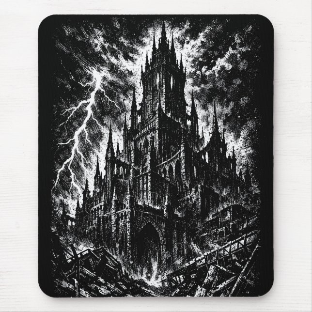 Mousepad A Fortaleza Negra por BurnsInHell (Frente)