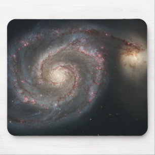 Mousepad A Galáxia do Redemoinho M51 & Companhia no Espaço