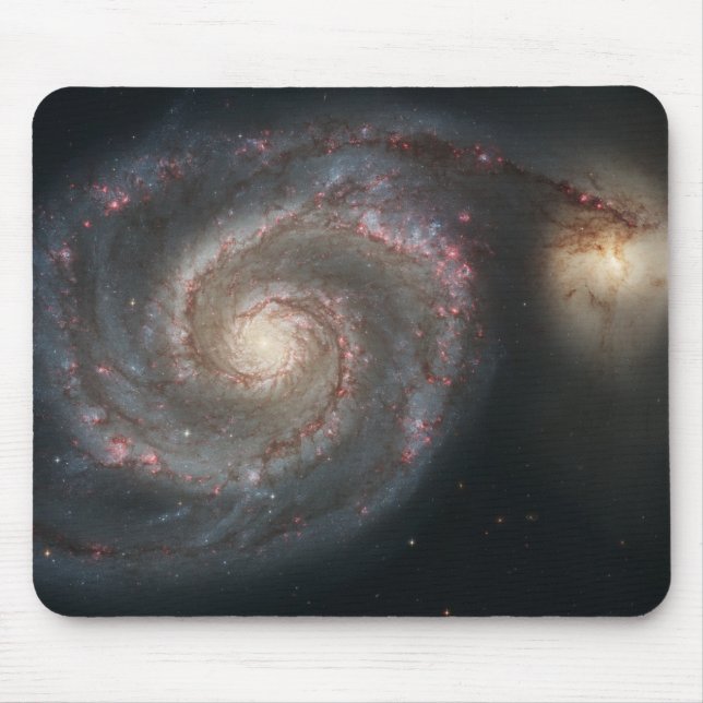 Mousepad A Galáxia do Redemoinho M51 & Companhia no Espaço (Frente)