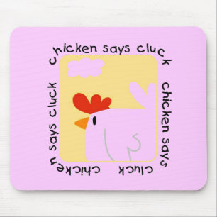 Mousepad A galinha diz o camiseta e os presentes do Cluck