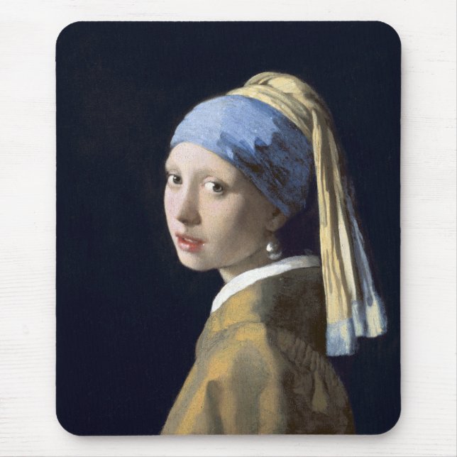 Mousepad A Garota Com A Pérola A Ouvir (Frente)