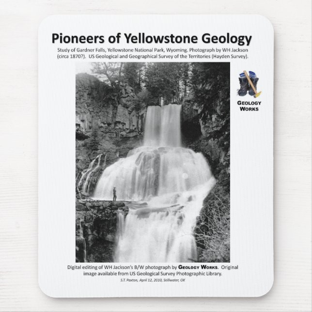 Mousepad A geologia de Yellowstone abre caminho III - (Frente)