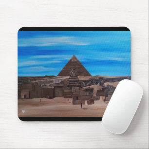 Mousepad A Grande Esfinge e a Pirâmide de Khafre