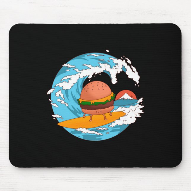 Mousepad A Grande Onda de Hambúrguer (Frente)