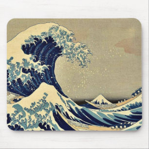 Mousepad A grande onda de Kanagawa por Katsushika, Hokusai