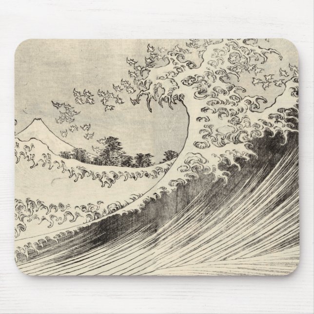 Mousepad A Grande Onda (por Katsushika Hokusai) (Frente)