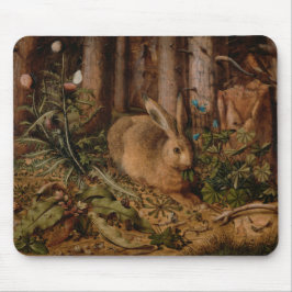 Mousepad A Hare in the Forest (por Hans Hoffmann)