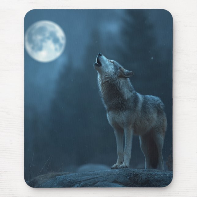 Mousepad A Howling Wolf (Frente)
