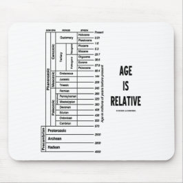 Mousepad A Idade É Relativa (Humor Do Tempo Geológico)