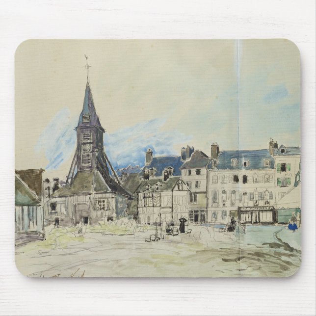 Mousepad A igreja de Sainte-Catherine, Honfleur, 1864 (Frente)